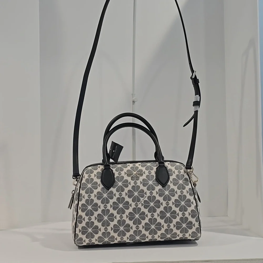NWT ⭐ KATE SPADE #1831 Signature Spade Flower Large Dolly Duffle Crossbody ✨ NWT